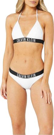 Calvin Klein Klassieke effen bikinibroekjes voor dames (Wit)