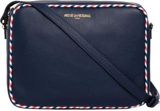 Ines De La Fressange Marcia Schoudertas - Dames - Schoudertassen - Blauw - ONE Size - Leer - Tassen