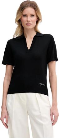 Guess Stormi Polo Sweater - Dames - Polos - Zwart - XS - Wol - Tops