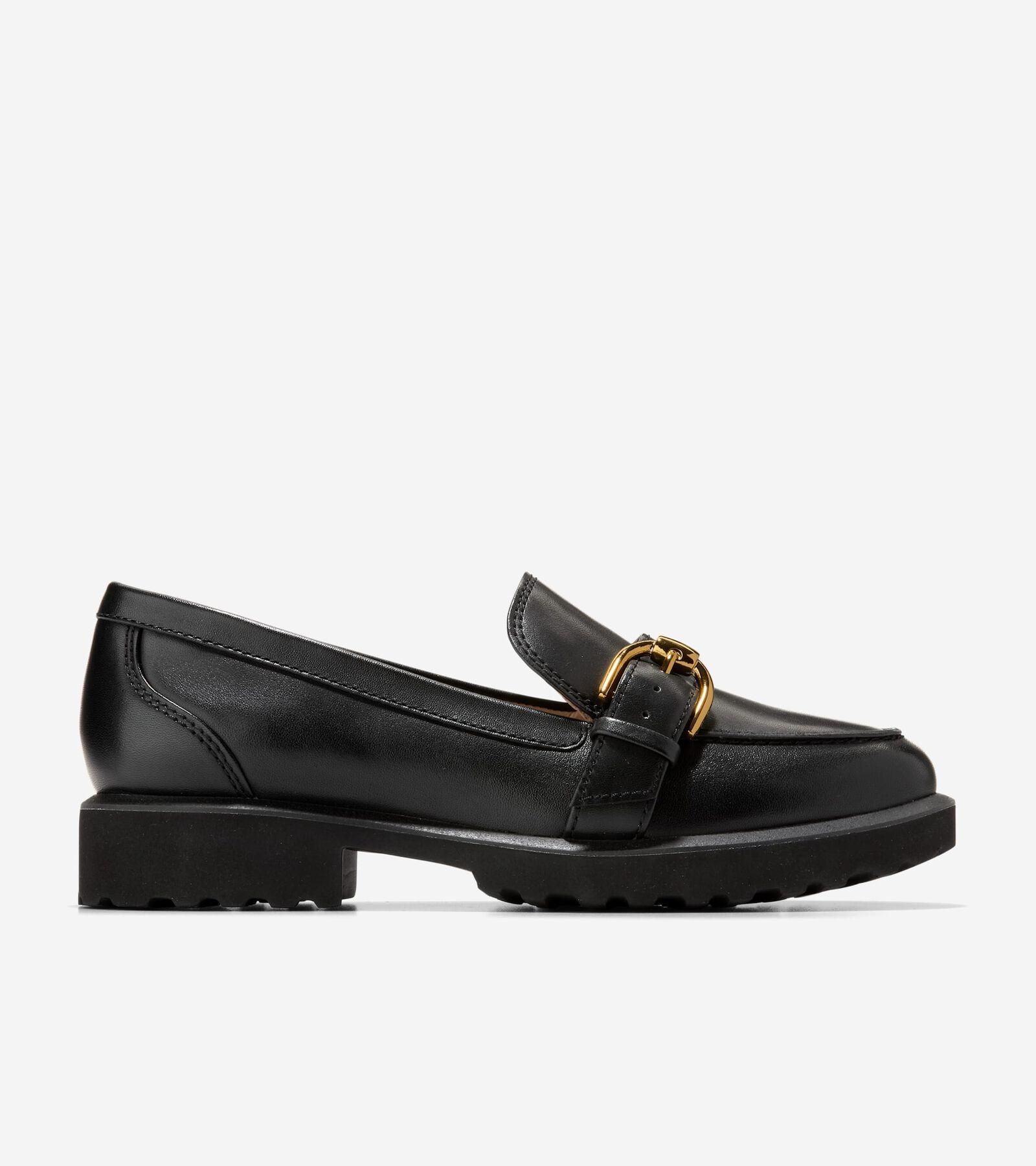 靴 clarks stayso edge Womens Stayso Edge Black Leather Loafers | Clarks