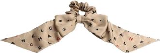 Chanel Pre-owned Scrunchie - Dames - Vintage Accessoires - Beige - ONE Size - Vintage