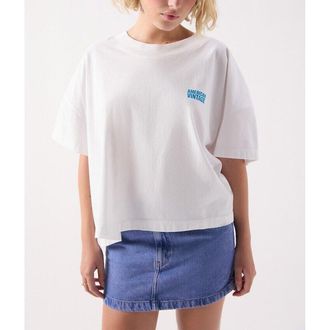 American Vintage Ruimvallend T-shirt met korte mouwen en ronde hals, GIXY