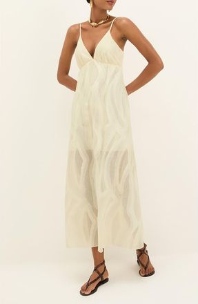 Vix Solid Nya Maxi Dress in Ivory at Nordstrom, Size X-Small