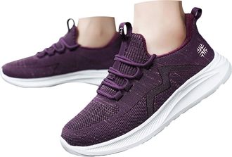 Generic Womens Athletic Slip On Walking Shoes Casual Lightweight Tennis Running Sneakers Womens Non-Slip Breathable Mesh Sock Shoes Fashion Sport Gym Workout 