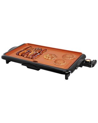 MegaChef 18.89In Electric Grill/Griddle With Copper Coating