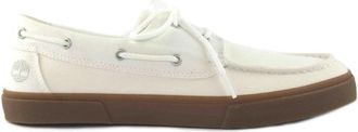 Timberland Canvas Bootschoenen in Wit - Heren - Bootschoenen - Wit - 44 1/2 EU - Schoenen