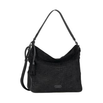 Gabor Belamy Hobo Bag - Dames - Tassen - Zwart - Maat: ONE Size Synthetisch