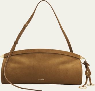 Alaia Le Click Medium Shoulder Bag in Suede