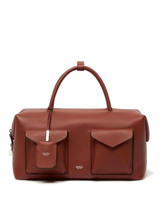 Max Mara Large Leather Trunk With Pockets