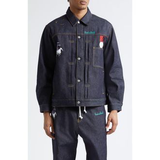 Undercover Denim Shirt Jacket in Indigo at Nordstrom, Size 5