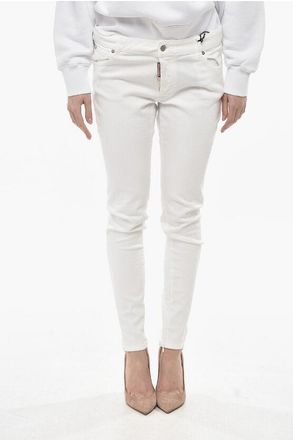 Dsquared2 Light-Wash Jeans with Ankle Zip 13cm size 44