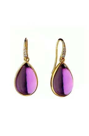 Syna Bloom Tear Drop Earrings in Amethyst at Nordstrom, Size Medium