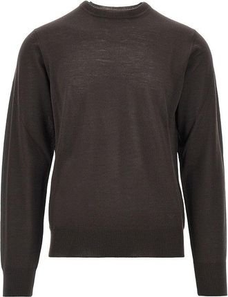 Emporio Armani Virgin wool sweater with Eagle embroidery Man XXL