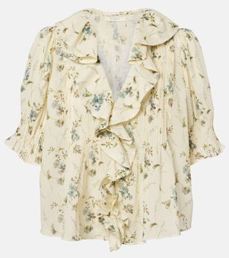 D&ocirc;en D&ocirc;en Henri floral cotton voile top