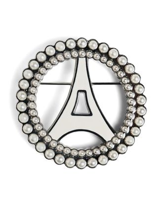 Mani&egrave;re De Voir embellished brooch - Silver
