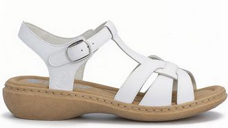Rieker 61853 Womens Ankle Strap Sandals White - Size UK 6.5