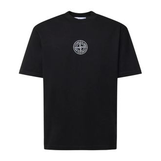 Stone Island Heren, Tops, Zwart, Maat: 2XL Katoen