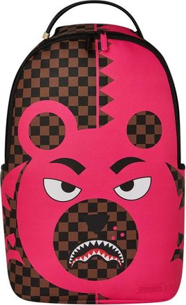 Sprayground Pink Bear Shark Rugzak - unisex - Rugzakken - Veelkleurig - ONE Size - Polyester - Tassen