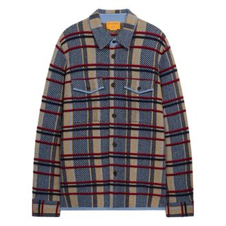 Guest In Residence Casual Shirts, male, Multicolor, Size: M Plaid Work Shirt