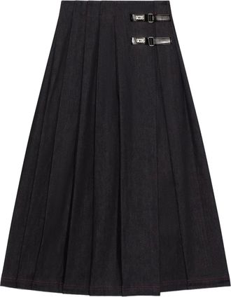 GCDS Gonna plissettata - Nero