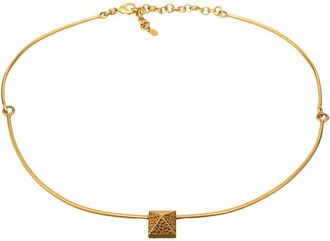 Valentino Rigid Gold-Plated Belt - 10S (Authentic Pre-Loved)