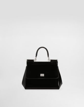 Dolce & Gabbana Kim Medium Sicily Handbag - Woman Handbags Black Leather Onesize