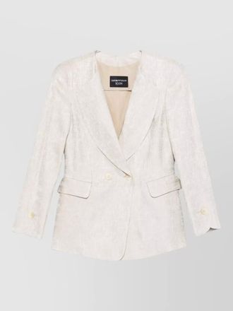 Emporio Armani tailored double breasted jacket notch lapel