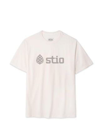 Stio | Unisex Logo Tee Shirt, Size Extra Small in Mountain Goat
