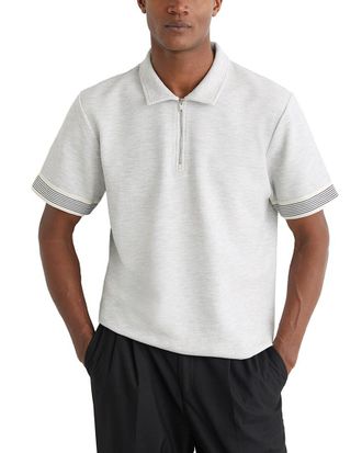 Reiss Bruno Half Zip Tape In Pullover