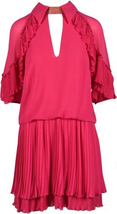 Gil Santucci Fuchsia Polyester Dress