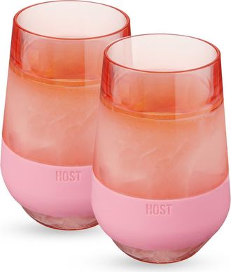 Host Wine FREEZE XL Cooling Cup Set of 2 in Tinted Blush at Nordstrom