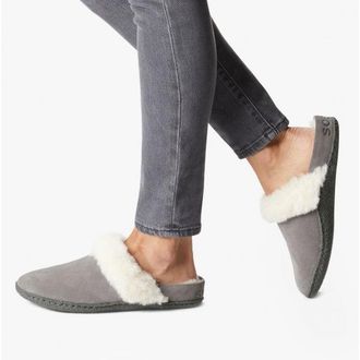 Sorel NAKISKA SLIDE II Womens Mule Slippers Quarry/Grill - Grey - Size UK 3