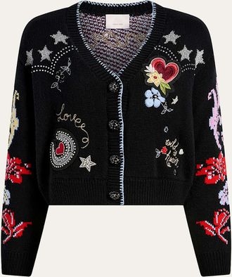 Cinq &agrave; Sept Western Collage Cardigan