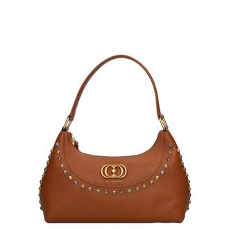 La Carrie Frivolous Medium Leren Tas - Dames - Schoudertassen - Bruin - ONE Size - Leer - Tassen