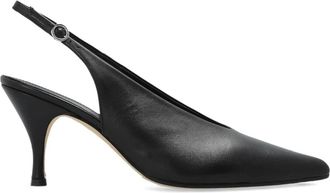 Aeyde Carla Slingback Pumps - Dames - Pumps - Zwart - 36 EU - Leer - Schoenen