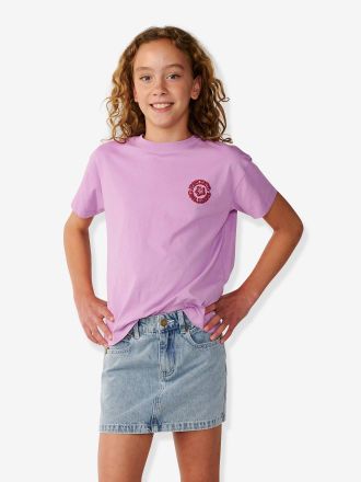 Rip Curl T-Shirt SURF PUFF, Print vorn und hinten RIP CURL rosa