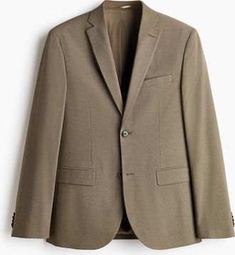 H&M Einreihiges Jackett in Slim Fit - Green