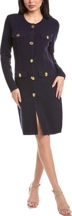 St. John Pique Knit Midi Dress