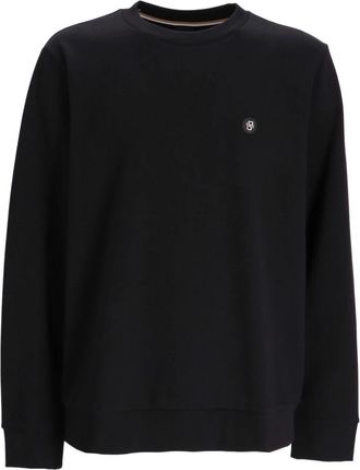 HUGO BOSS Metallic Logo Crewneck Sweatshirt - Heren - Sweatshirts - Zwart - S - Katoen - Hoodies & sweatvesten