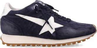 Golden Goose Navy Blue Running Sneakers