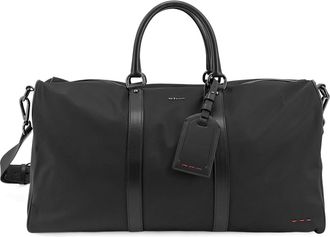 Kiton Ciro Paone Nylon Duffel Bag With Leather Inserts-Uomo