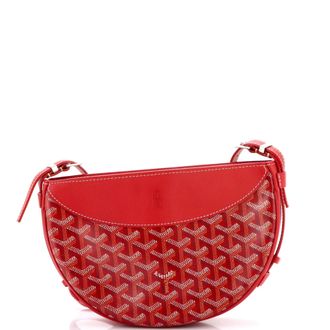 Goyard Hirondelle Shoulder Bag Coated Canvas and Leather