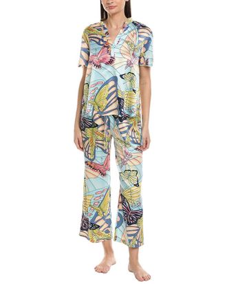 Natori 2pc Papillon Mandarin Pajama Set