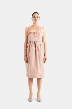 Chlo&eacute; Womens Powder Pink Silk Blend Balloon Dress