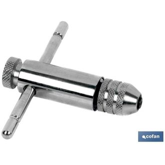 cofan Giramachos En T Con Crique M-13, M-20, Giramachos Profesional Con Carraca Y Posici&oacute;n En T Desde La Medida M&eacute;trica 3 Hasta La M&eacute;trica 20 - Cofan