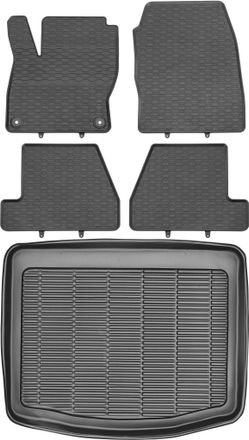 OEM Juego De Alfombrillas De Goma Para Coche Y Maletero Para Ford Focus Iii Hatchback (2010-2018)