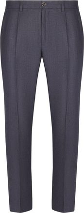 Dolce & Gabbana mid-rise tailored trousers - men - Linen/Flax - 54 - Blue