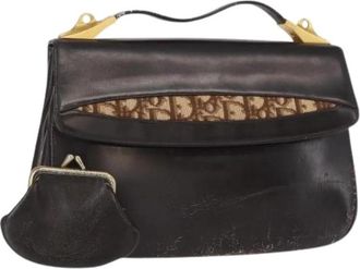 Dior Pre-owned Vintage Handtas - Dames - Vintage Handtas - Zwart - ONE Size - Leer - Vintage