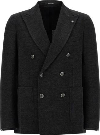 Tagliatore Montecarlo Blazer - Heren - Blazers - Grijs - L - Wol - Jassen