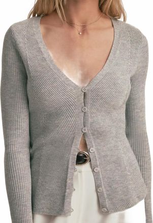 Favorite Daughter Serena Long Sleeve Top In Grey